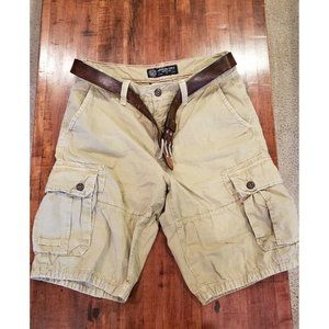 American Eagle Men's Khaki Cargo Shorts W30 11.5 Inseam